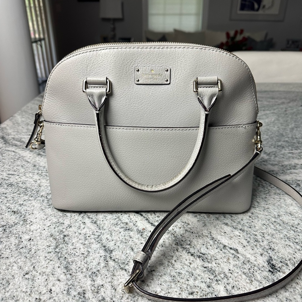 Kate Spade Elegant Light Gray Handbag - Picture 1 of 8